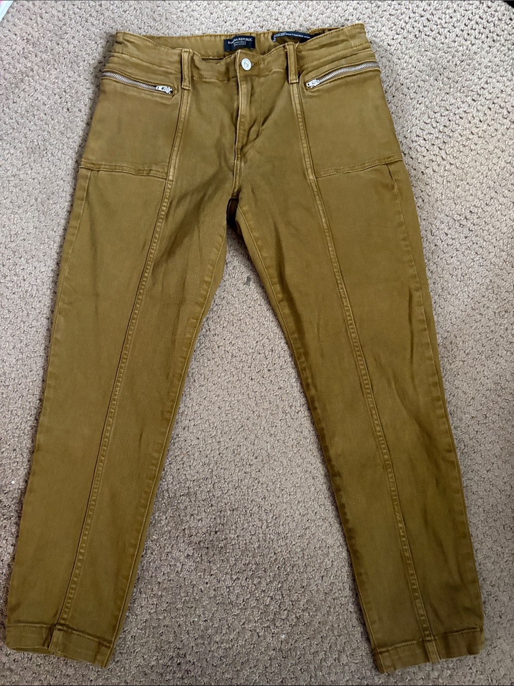 Banana Republic  slim Fit Pants in Olive Brown